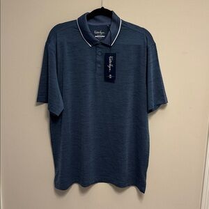 Walter Hagen Gray Heather Polo NWT